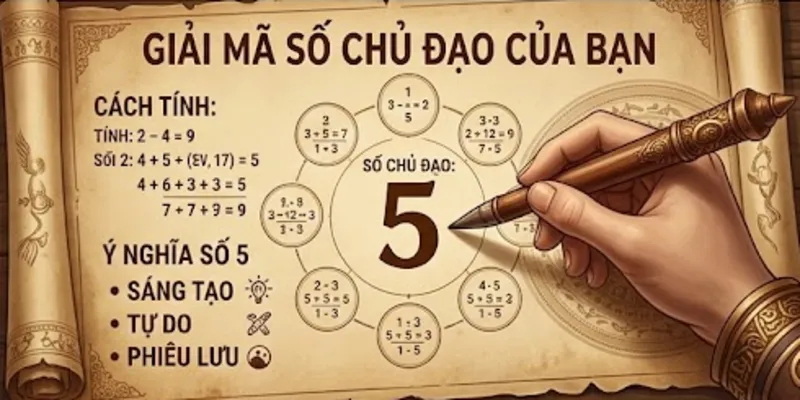 Ví dụ minh họa nhiều trường hợp xem thần số học xem số chủ đạo